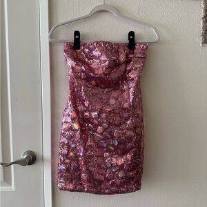 Kim Shui X Revolve Mini Dress in Pink